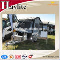 camping car trailer with tent